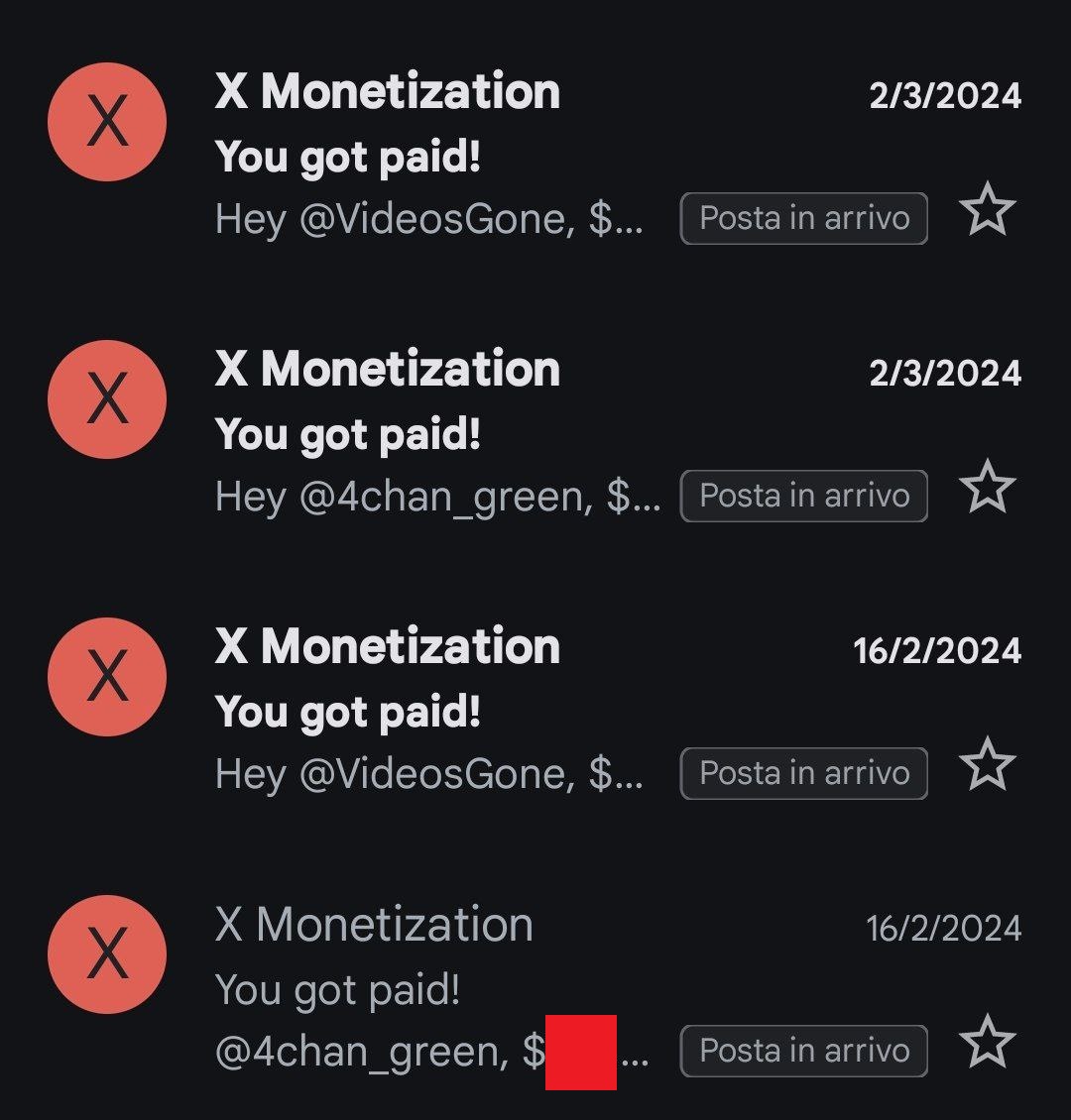 Receiving payouts